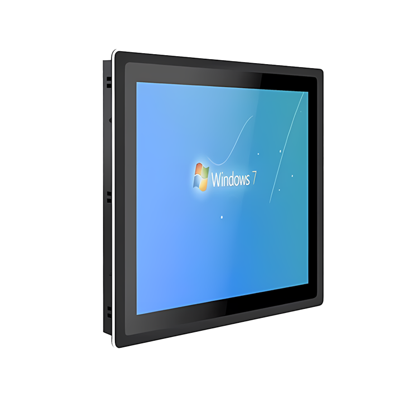 What are the advantages of LED backlight technology in industrial all-in-one PC displays?